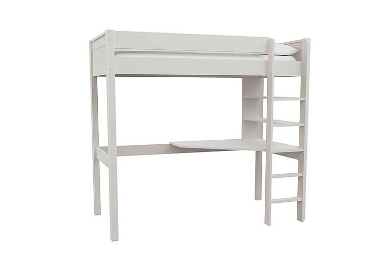Stompa - Chase High Sleeper with Desk - White