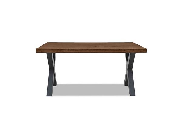 Bodahl  Compact Terra Straight Edge Dining Table with X Shaped Legs  140 cm  Desert | Bed Sava