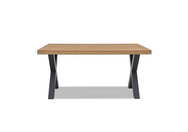 Bodahl  Compact Terra Straight Edge Dining Table with X Shaped Legs  140 cm  Bianca | Bed Sava