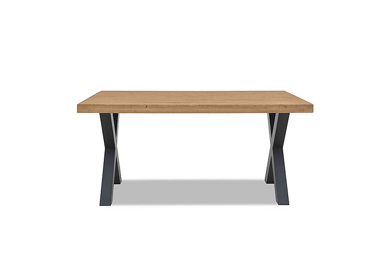 Bodahl - Compact Terra Straight Edge Dining Table with X-Shaped Legs - 160-cm - Bianca