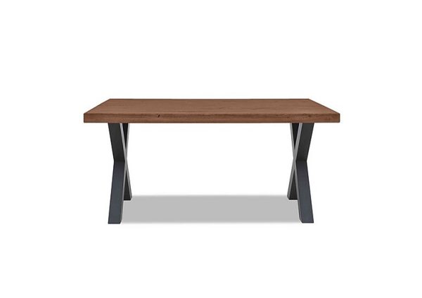Bodahl  Compact Terra Straight Edge Dining Table with X Shaped Legs  140 cm  Old Bassano | Bed Sava