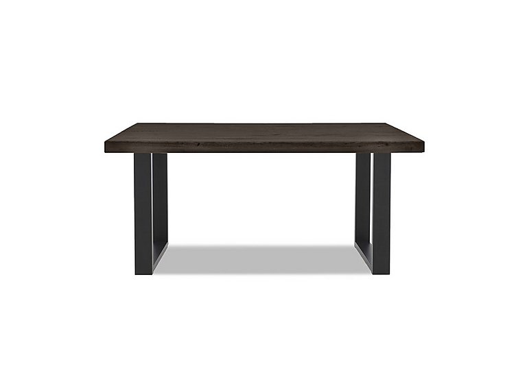 Bodahl - Compact Terra Straight Edge Dining Table with U-Shaped Legs - 160-cm - Smoked