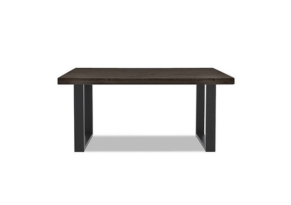 Bodahl  Compact Terra Straight Edge Dining Table with U Shaped Legs  140 cm  Smoked | Bed Sava
