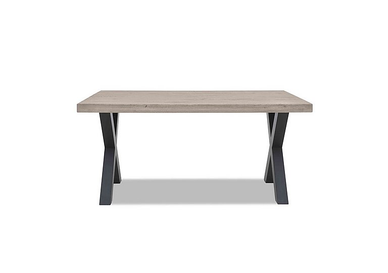 Bodahl - Compact Terra Straight Edge Dining Table with X-Shaped Legs - 140-cm - White Wash