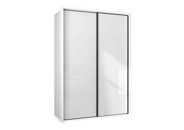 Wiemann  Dallas 160cm 2 Door Sliding Glass Wardrobe | Bed Sava
