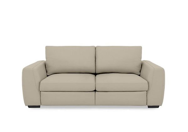 Dinky Leather 3 Seater Power Recliner Sofa | Bed Sava