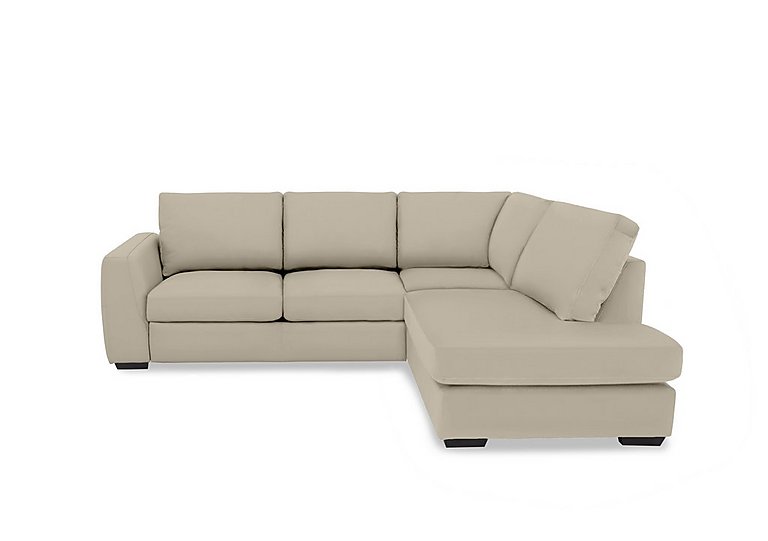 Dinky Leather Right Hand Facing Corner Chaise End Sofa