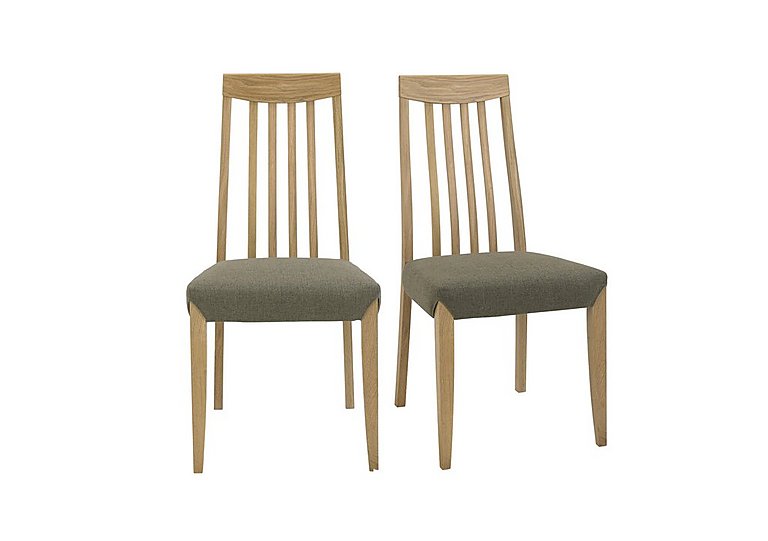 Duplex Pair of Tall Slatted-back Dining Chairs - Black & Gold