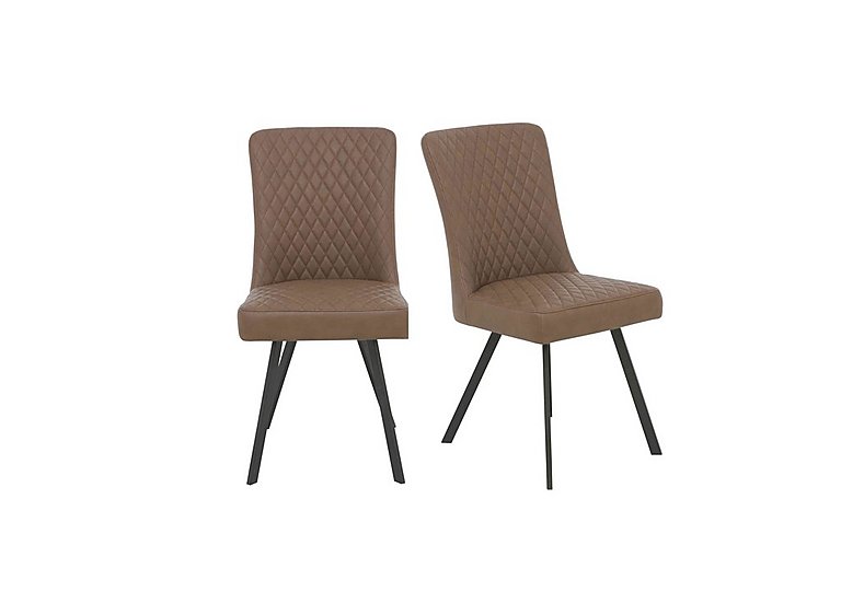 Earth Pair of Dining Chairs - Tan