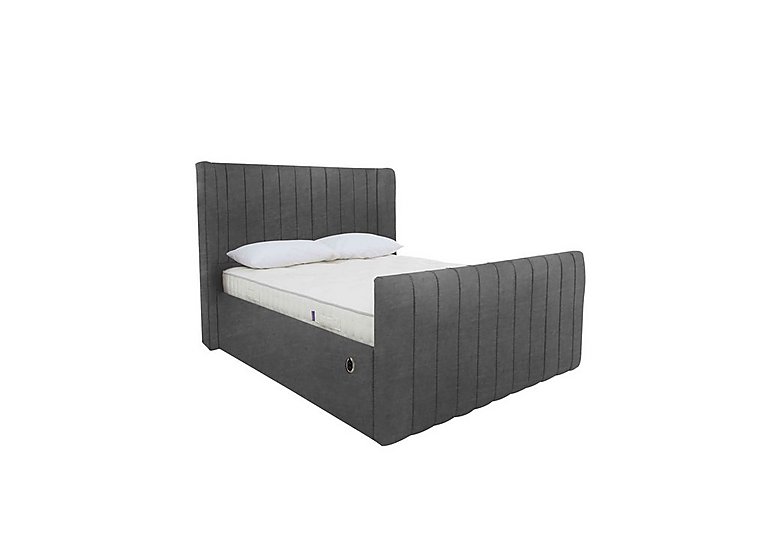 Eira High Foot End Electric Ottoman Bed Frame - Double - Sanderson Coal