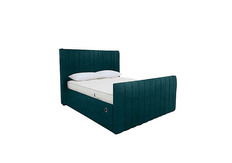 Eira High Foot End Electric Ottoman Bed Frame - Double - Savannah Ocean