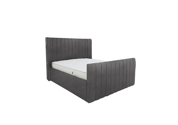 Eira High Foot End Bed Frame  Double  Sanderson Coal | Bed Sava