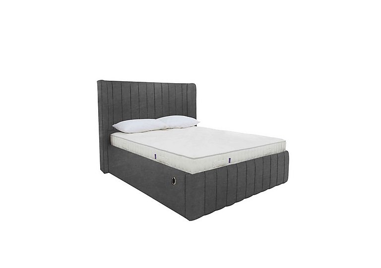 Eira Low Foot End Electric Ottoman Bed Frame - Double - Sanderson Coal