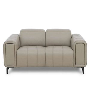 Elphaba Leather 2 Seater Sofa with Storage Arms | Bed Sava