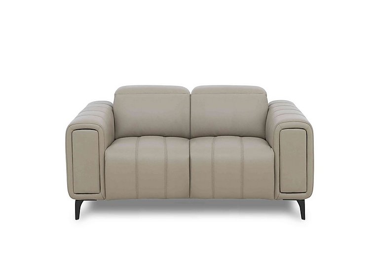 Elphaba Leather 2 Seater Sofa with Storage Arms