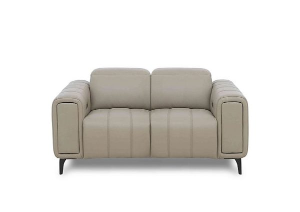 Elphaba Leather 2 Seater Power Recliner Sofa with Storage Arms | Bed Sava