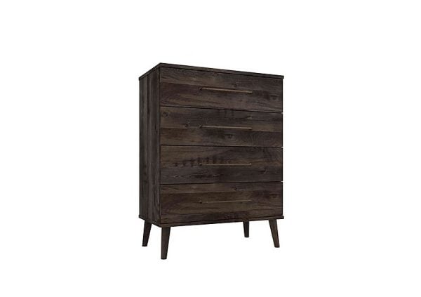 London Bedrooms  Finchley 4 Drawer Chest  Dark Oak | Bed Sava