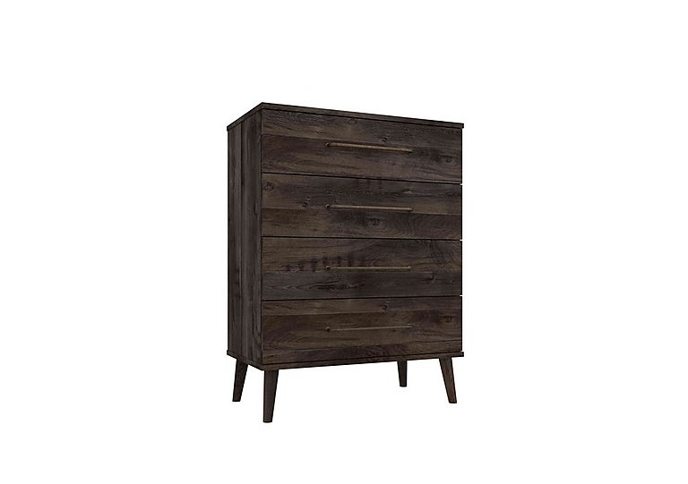 London Bedrooms - Finchley 4 Drawer Chest - Dark Oak