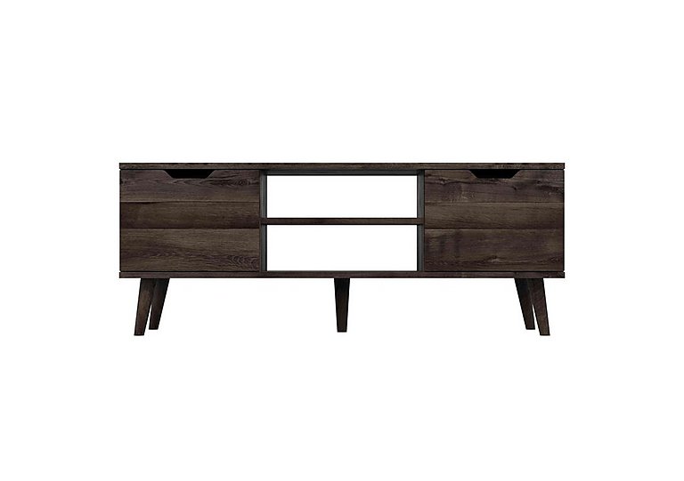 London Bedrooms - Finchley Media Unit - Dark Oak