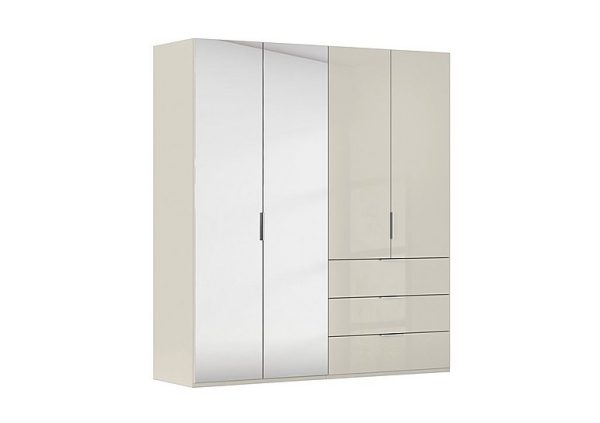 Rauch  Formes 4 Door Bifold Combi Wardrobe with 2 Full Height Mirror Doors | Bed Sava