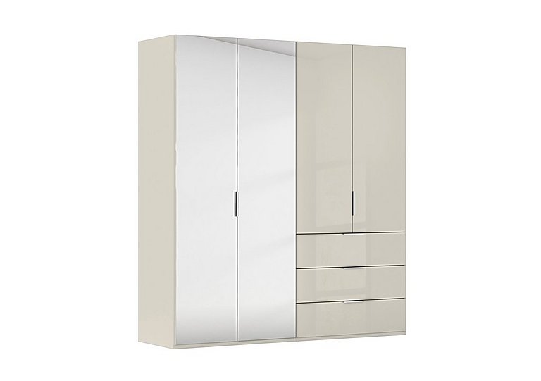 Rauch - Formes 4 Door Bifold Combi Wardrobe with 2 Full-Height Mirror Doors