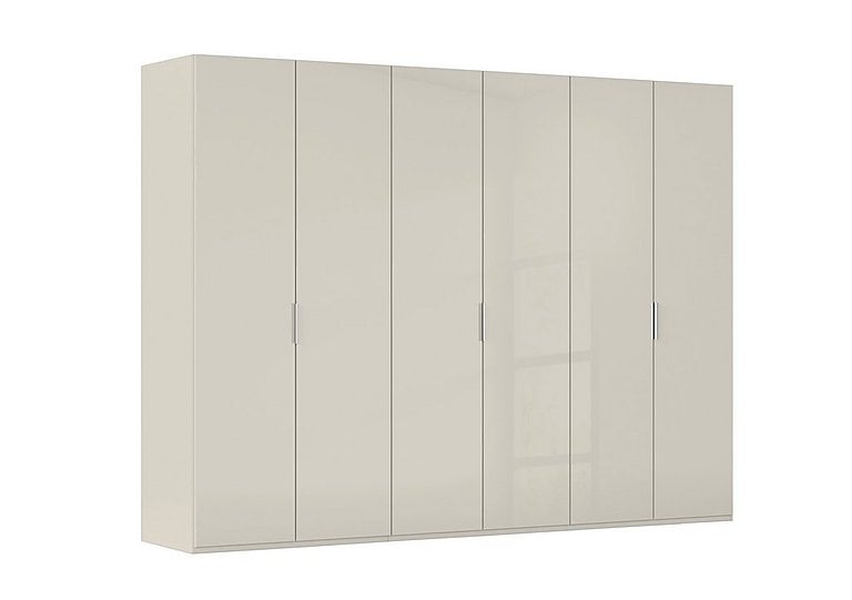 Rauch - Formes 6 Door Bifold Wardrobe with Glass Doors