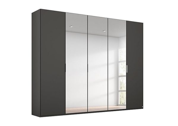 Rauch  Formes Decor 5 Door Hinged Wardrobe with 3 Mirrors | Bed Sava