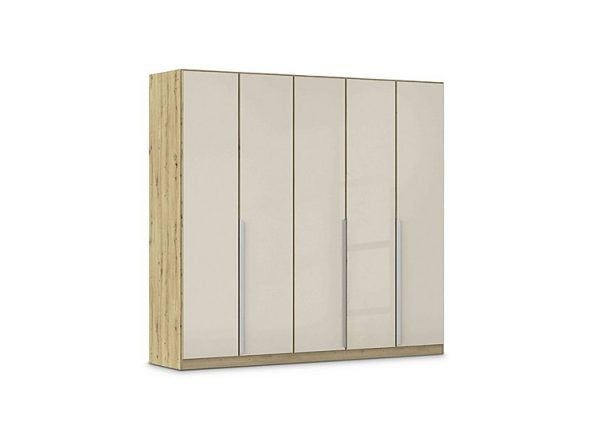Rauch  Freja 226cm 5 Door Hinged Glass Wardrobe | Bed Sava
