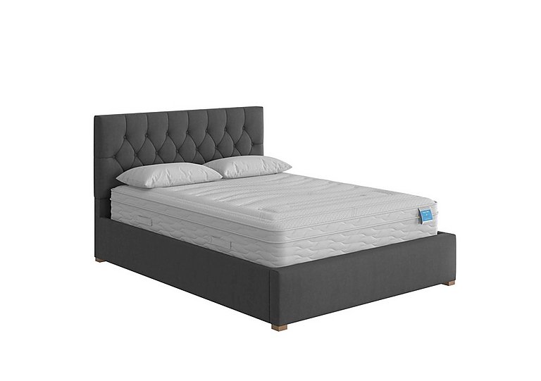 Henry Ottoman Bed Frame - King Size - Kimiyo Linen Granite