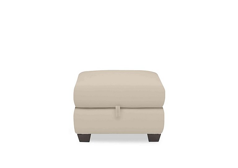 Hetty NC Leather Storage Footstool