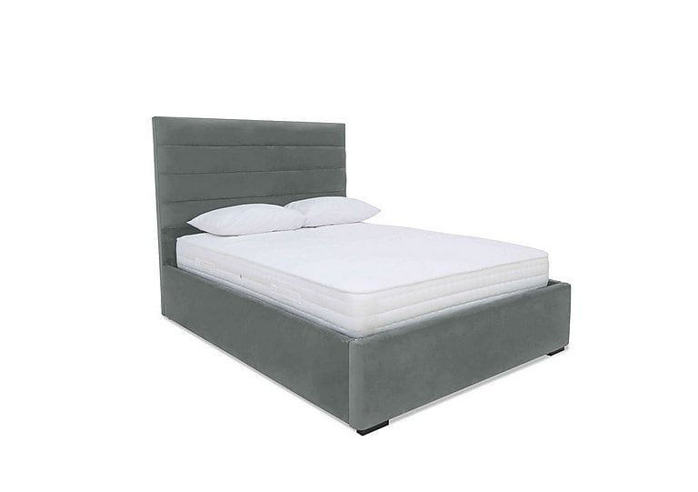 Sleep Story - Horizon Ottoman Bed Frame - Super King - Plush Arctic Grey