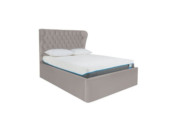 Kendall Bed Frame  Double  Velvet Slate | Bed Sava