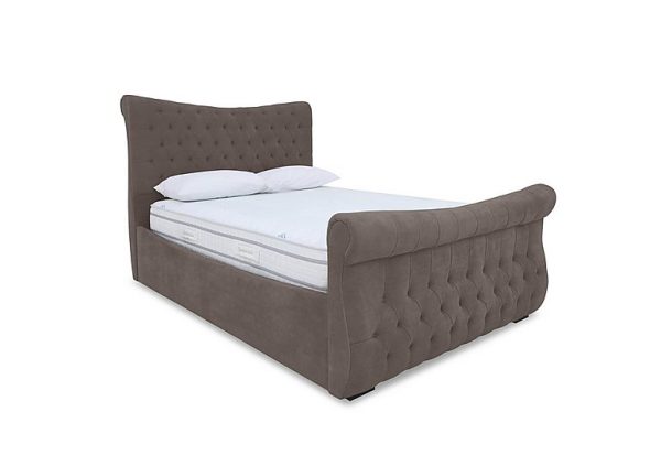 Sleep Story  Lance Right Hand Side Opening Ottoman Bed Frame  King Size  Plush Mole | Bed Sava
