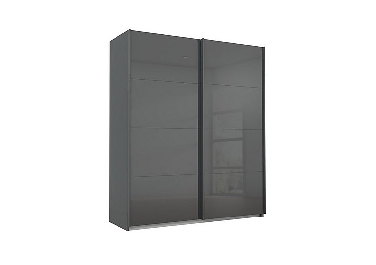 Rauch - Lima 181cm 2 Door Sliding Wardrobe with Glass Front 210cm Tall