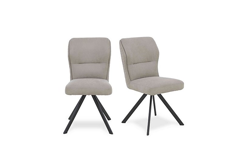Bodahl - Loki Pair of Swivel Dining Chairs - Taupe