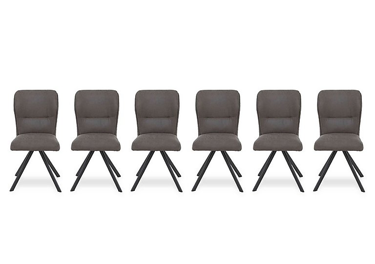 Bodahl - Loki Set of 6 Swivel Dining Chairs