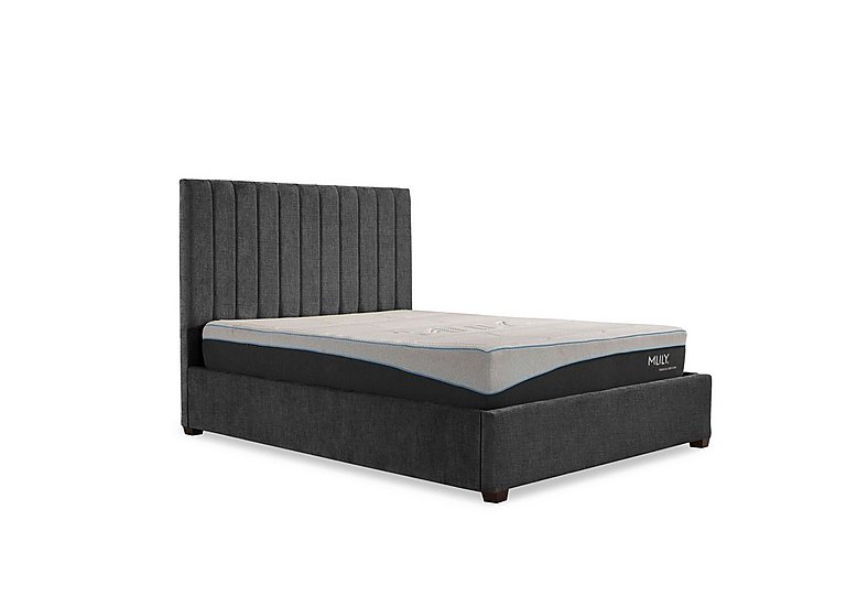 Miranda 133cm Headboard Manual Ottoman Bed Frame - Double - Anthracite