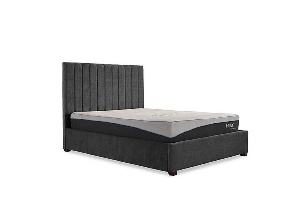 Miranda 133cm Headboard Manual Ottoman Bed Frame  King Size  Anthracite | Bed Sava