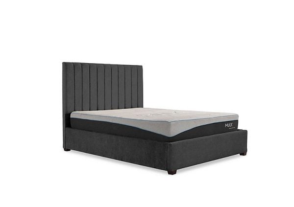 Miranda 133cm Headboard Manual Ottoman Bed Frame  Super King  Sanderson Coal | Bed Sava