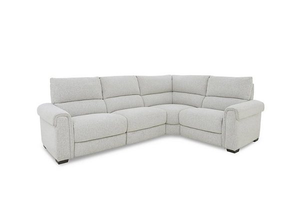 Nixon Fabric Right Hand Facing Corner Power Recliner Sofa | Bed Sava
