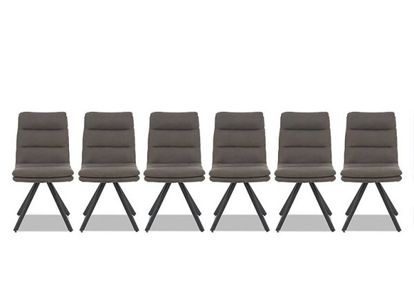 Bodahl  Njord Set of 6 Dining Chairs  Anthracite | Bed Sava