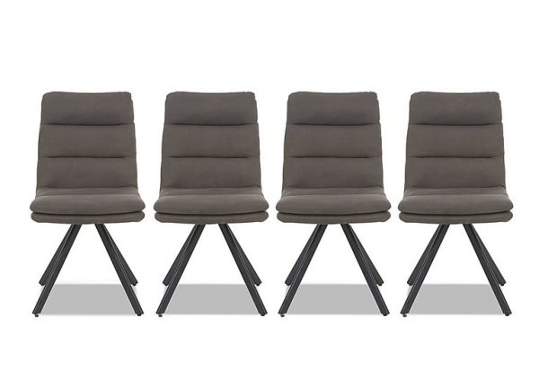 Bodahl  Njord Set of 4 Dining Chairs  Anthracite | Bed Sava