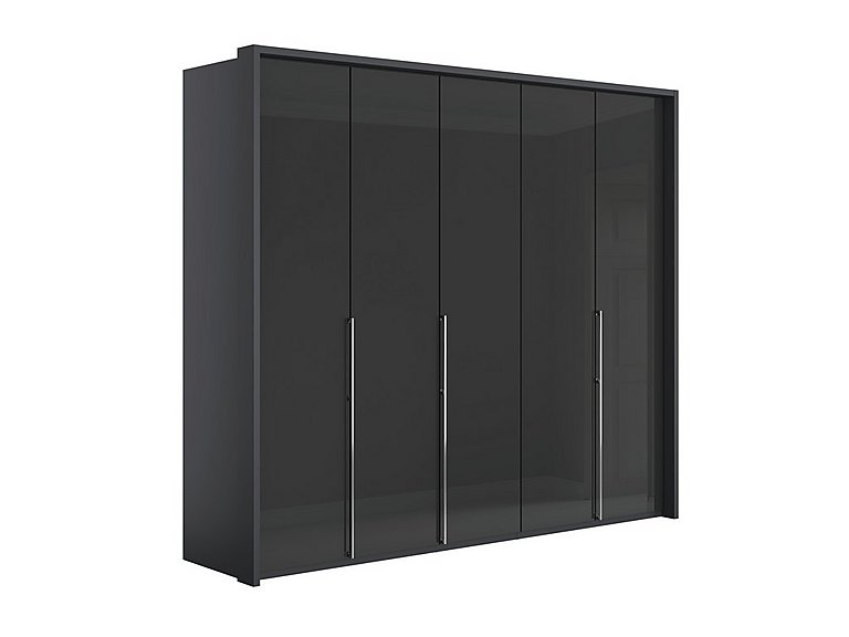 Wiemann - Pacifica 2 256cm 5 Door Bifold Wardrobe - Graphite