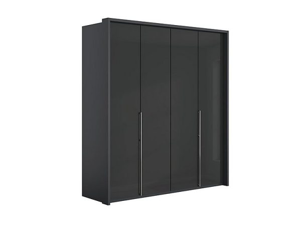 Wiemann  Pacifica 2 206cm 4 Door Bifold Wardrobe  Graphite | Bed Sava