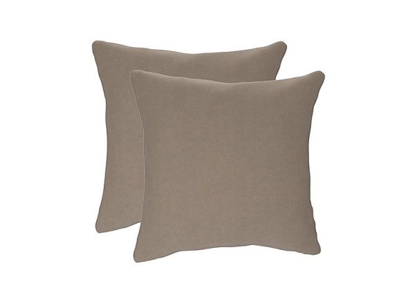 The Lounge Co  Pair of Large Scatter Cushions  Brandy Butter | Bed Sava