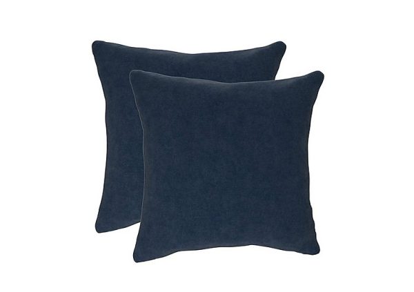 The Lounge Co  Pair of Large Scatter Cushions  Damson Jam | Bed Sava