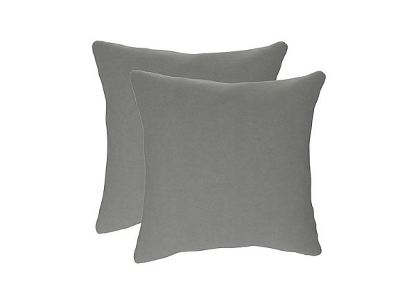The Lounge Co  Pair of Large Scatter Cushions  Earl Grey | Bed Sava