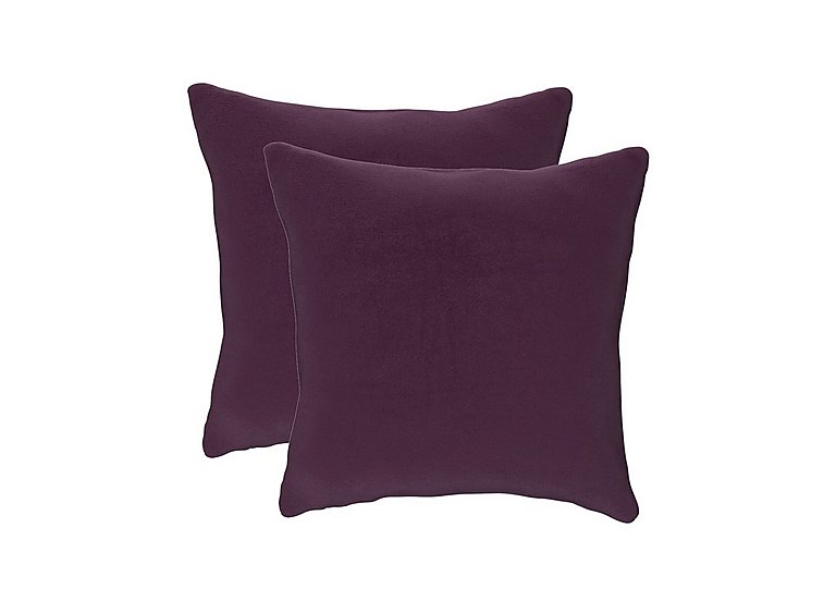 The Lounge Co. - Pair of Large Scatter Cushions - Frosted Grape