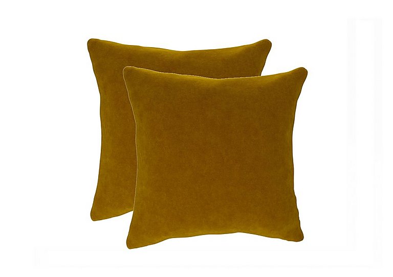 The Lounge Co. - Pair of Large Scatter Cushions - Honey Mustard