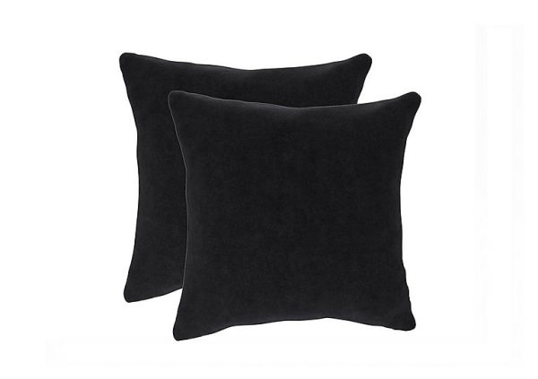 The Lounge Co  Pair of Large Scatter Cushions  Liquorice Twirl | Bed Sava